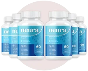 Six-bottle Neura supplement package